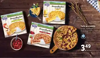 Lidl Tarte au crumble offre