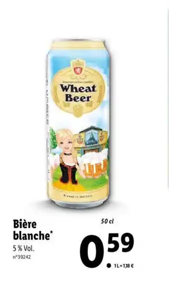 Lidl Bière blanche offre