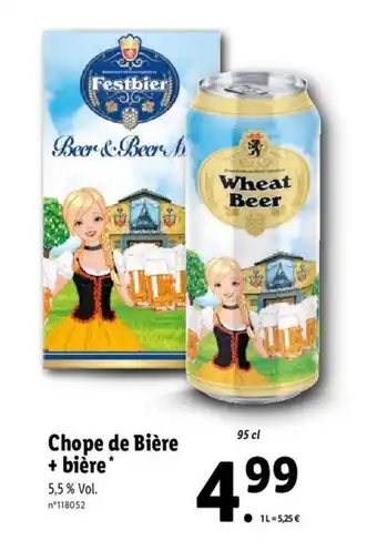 Lidl Chope de Bière offre