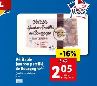 Lidl Veritable jambon persillé de Bourgogne offre