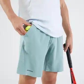 Decathlon Short de tennis homme - artengo dry+ ocre offre