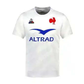 Decathlon Maillot blanc rugby xv de france 2022/2023 exterieur - le coq sportif offre