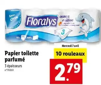 Lidl Papier toilette parfumé offre