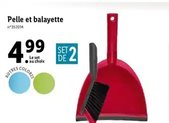 Lidl Pelle et balayatte offre