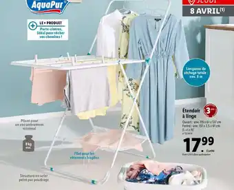 Lidl Étendoir à linge offre
