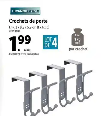 Lidl Crochets de porte offre