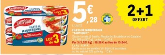 E.Leclerc FILETS DE MAQUEREAUX "SAUPIQUET" offre