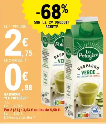 E.Leclerc GASPACHO "LA POTAGÈRE" offre