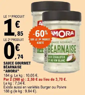 E.Leclerc SAUCE GOURMET BÉARNAISE "AMORA" offre