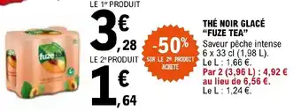 E.Leclerc THÉ NOIR GLACÉ "FUZE TEA" offre