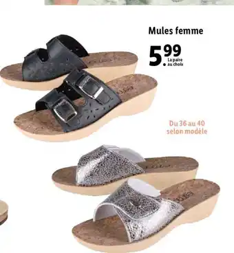 Lidl Mules femme offre