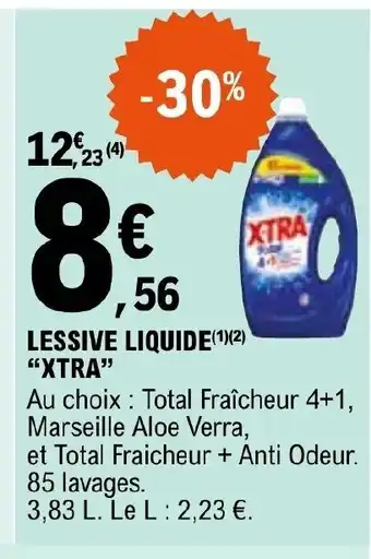 E.Leclerc LESSIVE LIQUIDE (1)(2) "XTRA" offre