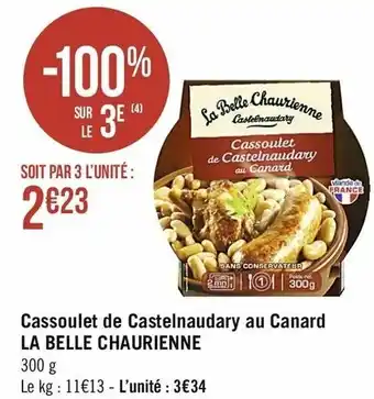 Casino Supermarchés Cassoulet De Castelnaudary Au Canard offre