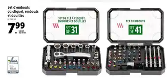 Lidl Set d'embouts ou cliquet, embourts et douilles offre