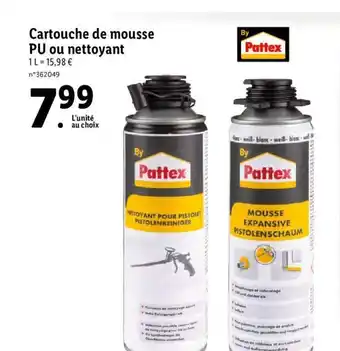 Lidl Cartouche de mousse PU ou nettoyant offre