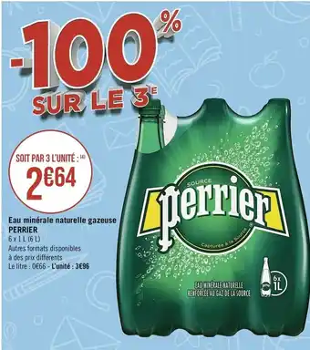 Eau Minérale Naturelle Gazeuse Perrier