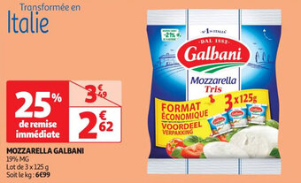 Auchan MOZZARELLA GALBANI offre