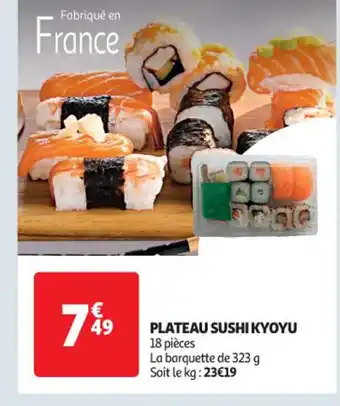 Auchan PLATEAU SUSHI KYOYU offre