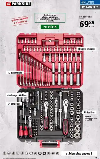 Lidl Set de douilles offre