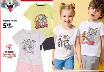 Lidl Pyjama enfant offre