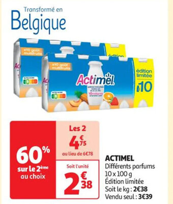 Auchan ACTIMEL offre