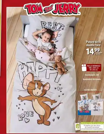 Lidl Parure de lit double face offre