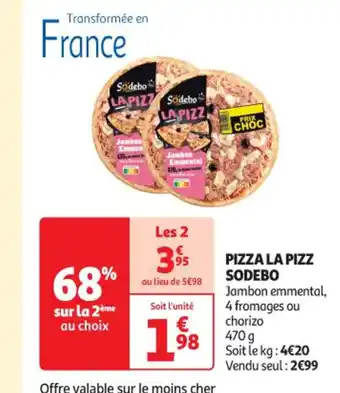Auchan PIZZA LA PIZZ SODEBO offre