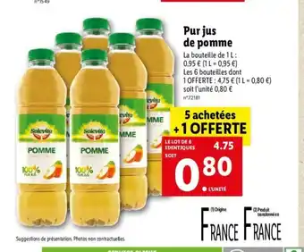 Lidl Pur Jus de pomme offre