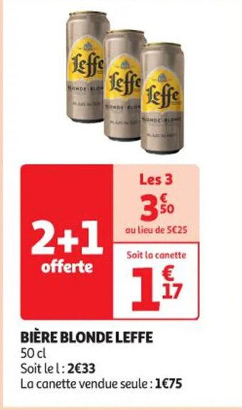 Auchan BIÈRE BLONDE LEFFE offre