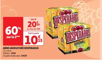 Auchan BIÈRE AROMATISÉE DESPERADOS 12 x 33 cl offre
