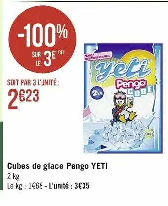 Casino Supermarchés Cubes De Glace Pengo Yeti offre
