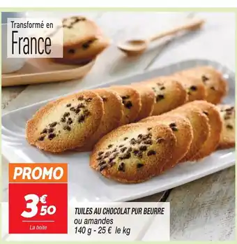 Netto TUILES AU CHOCOLAT PUR BEURRE ou amandes offre