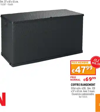 Trafic Coffre rangement offre