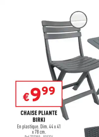 Trafic Chaise Pliante Birki offre