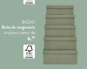 Boîte de rangement La pièce à partir de