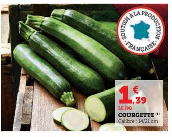 Super U Courgette offre