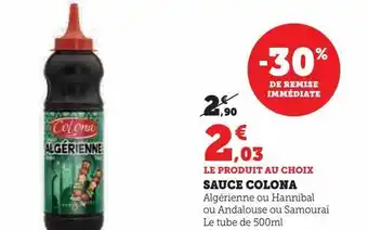 Super U Sauce colona offre