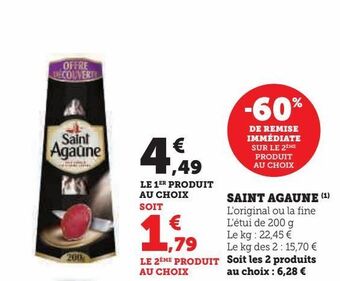 Super U Saint agaune offre