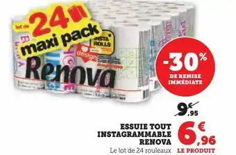 Super U Essuie tout instagrammable renova offre