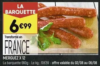 Leader Price Merguez x12 offre