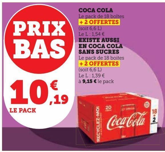 Promo Coca cola chez Hyper U