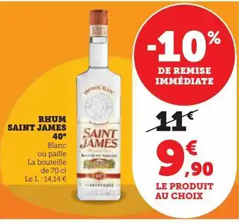 Rhum saint james 40°