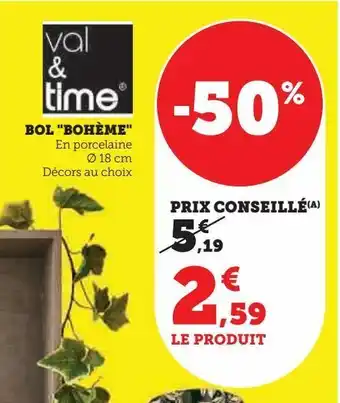 Hyper U Bol bohème offre
