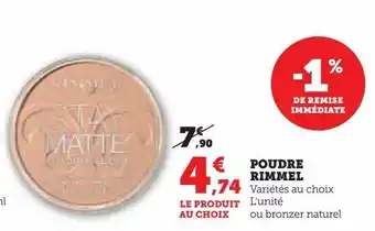 Hyper U Poudre rimmel offre