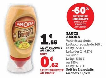 Hyper U Sauce amora offre