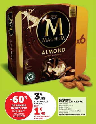 U Express Batonnets creme glacee magnum offre