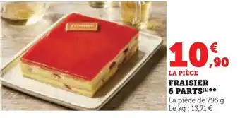 Hyper U Fraisier 6 parts offre