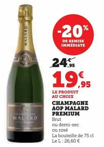 U Express Champagne aop malard premium offre