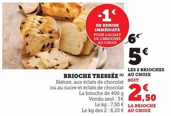 U Express Brioche tressée offre