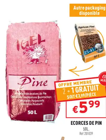Trafic Ecorces de pin offre